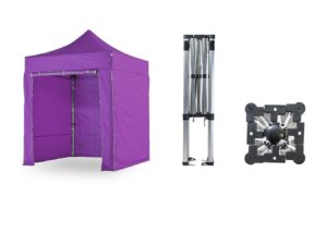 Nůžkový párty stan 2x2 m TENTino SMALL HEXAGON Barva opláštění (Zvolte variantu): 15A - FIALOVÁ