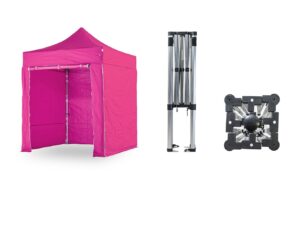 Nůžkový párty stan 2x2 m TENTino SMALL HEXAGON Barva opláštění (Zvolte variantu): 14A - RŮŽOVÁ