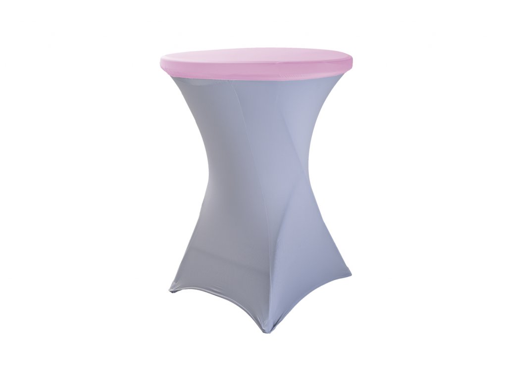 TENTino Elastická čepice STANDARD na desku bistro stolu 60 cm VÍCE BAREV Barva ubrusu: SVĚTLE RŮŽOVÁ / PINK