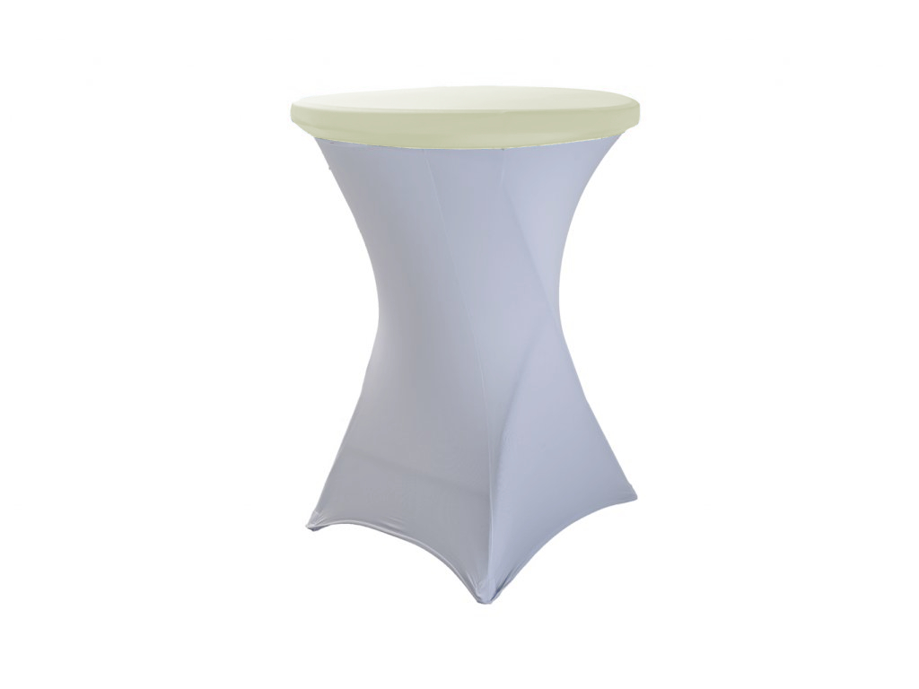 TENTino Elastická čepice STANDARD na desku bistro stolu 60 cm VÍCE BAREV Barva ubrusu: KRÉMOVÁ / IVORY