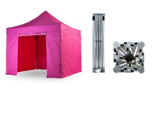 Nůžkový párty stan 3x3 m TENTino BIG HEXAGON Barva opláštění (Zvolte variantu): 14A - RŮŽOVÁ