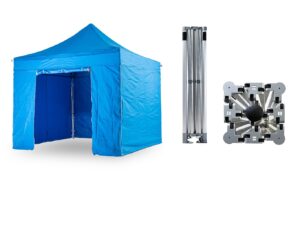 Nůžkový párty stan 4x4 m TENTino BIG HEXAGON Barva opláštění (Zvolte variantu): 12A - SVĚTLE MODRÁ
