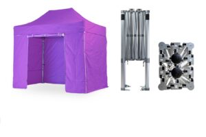 Nůžkový párty stan 2x3 m TENTino BIG HEXAGON Barva opláštění (Zvolte variantu): 15A - FIALOVÁ