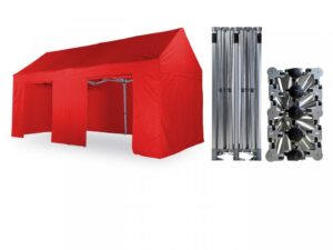 Nůžkový párty stan 3x6 m/6 noh TENTino GABLED EXTREME Barva opláštění (Zvolte variantu): 8A - MODRÁ