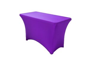 TENTino Elastický potah STANDARD na skládací stůl 122x60 cm VÍCE BAREV Barva ubrusu: FIALOVÁ / VIOLET