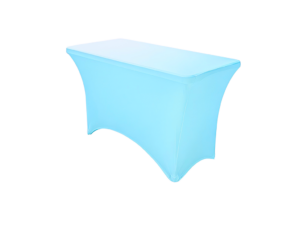 TENTino Elastický potah STANDARD na skládací stůl 122x60 cm VÍCE BAREV Barva ubrusu: SVĚTLE MODRÁ / SKY BLUE