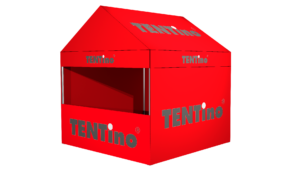 TENTino SET - Nůžkový párty stan 3x3 m GABLED s jednostranným potiskem Typ konstrukce: GABLED