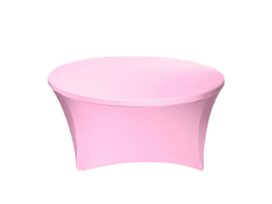 TENTino Elastický ubrus STANDARD na kulatý stůl 180 cm Barva ubrusu: SVĚTLE RŮŽOVÁ / PINK