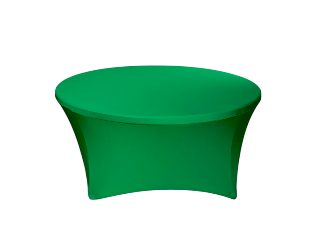 TENTino Elastický ubrus STANDARD na kulatý stůl 180 cm Barva ubrusu: ZELENÁ / GREEN