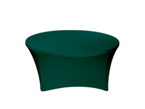 TENTino Elastický ubrus STANDARD na kulatý stůl 180 cm Barva ubrusu: TMAVĚ ZELENÁ / WILLOW GREEN