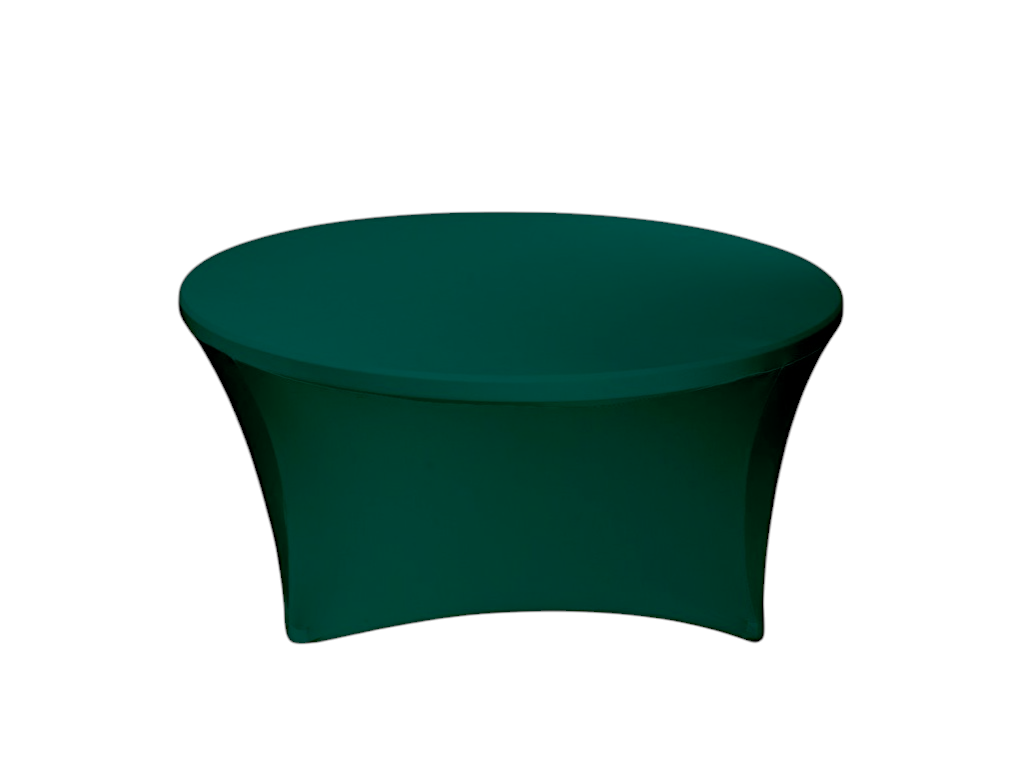 TENTino Elastický ubrus STANDARD na kulatý stůl 180 cm Barva ubrusu: TMAVĚ ZELENÁ / WILLOW GREEN