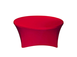 TENTino Elastický ubrus STANDARD na kulatý stůl 180 cm Barva ubrusu: ČERVENÁ / RED