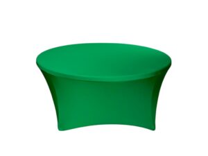 TENTino Elastický ubrus STANDARD na kulatý stůl 152 cm Barva ubrusu: ZELENÁ / GREEN