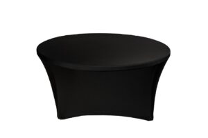 TENTino Elastický ubrus STANDARD na kulatý stůl 152 cm Barva ubrusu: ČERNÁ / BLACK