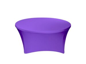 TENTino Elastický ubrus STANDARD na kulatý stůl 122 cm Barva ubrusu: FIALOVÁ / VIOLET