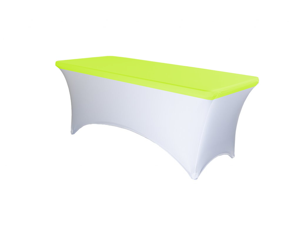TENTino Elastická čepice STANDARD na desku skládacího stolu 180-183x76 cm VÍCE BAREV Barva ubrusu: SVÍTIVĚ ŽLUTÁ / YELLOW