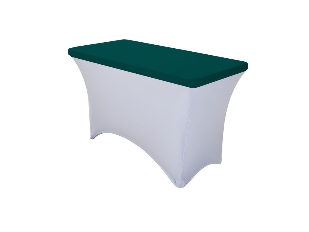 TENTino Elastická čepice STANDARD na desku skládacího stolu 122x60 cm VÍCE BAREV Barva ubrusu: TMAVĚ ZELENÁ / WILLOW GREEN