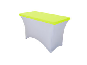 TENTino Elastická čepice STANDARD na desku skládacího stolu 122x60 cm VÍCE BAREV Barva ubrusu: SVÍTIVĚ ŽLUTÁ / YELLOW