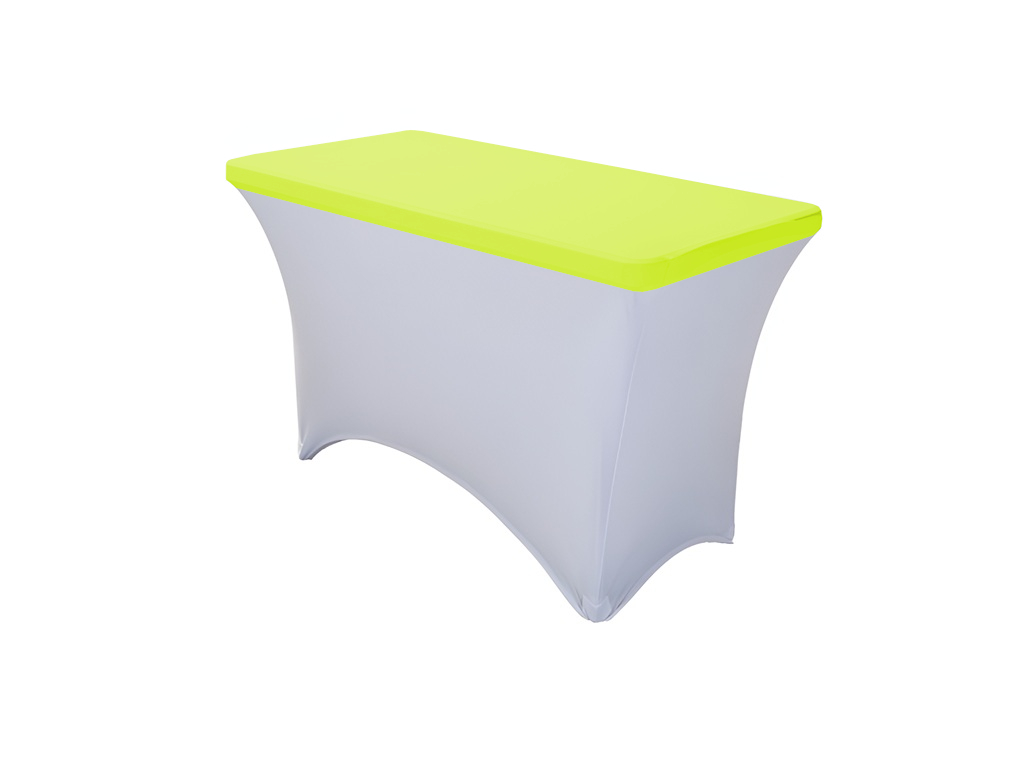 TENTino Elastická čepice STANDARD na desku skládacího stolu 122x60 cm VÍCE BAREV Barva ubrusu: SVÍTIVĚ ŽLUTÁ / YELLOW