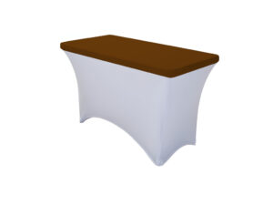 TENTino Elastická čepice STANDARD na desku skládacího stolu 122x60 cm VÍCE BAREV Barva ubrusu: ČOKOLÁDOVÁ HNĚDÁ / CHOCOLATE