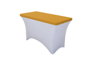 TENTino Elastická čepice STANDARD na desku skládacího stolu 122x60 cm VÍCE BAREV Barva ubrusu: ZLATÁ / GOLD