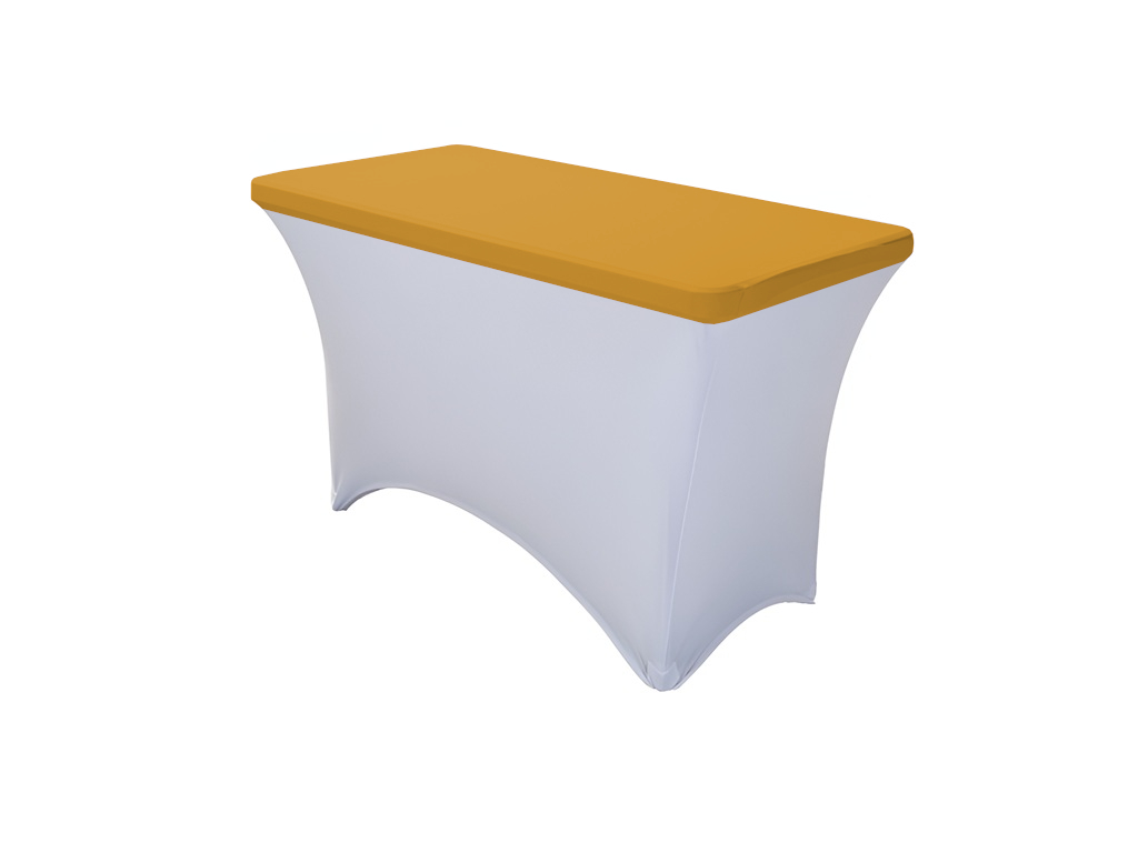 TENTino Elastická čepice STANDARD na desku skládacího stolu 122x60 cm VÍCE BAREV Barva ubrusu: ZLATÁ / GOLD