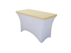 TENTino Elastická čepice STANDARD na desku skládacího stolu 122x60 cm VÍCE BAREV Barva ubrusu: ŠAMPAŇ / CHAMPAGNE
