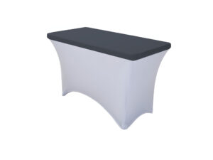 TENTino Elastická čepice STANDARD na desku skládacího stolu 122x60 cm VÍCE BAREV Barva ubrusu: TMAVĚ ŠEDÁ / ANTRACIT
