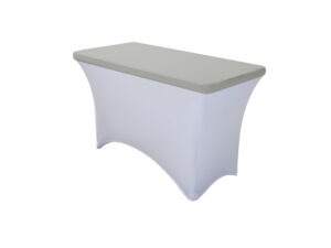 TENTino Elastická čepice STANDARD na desku skládacího stolu 122x60 cm VÍCE BAREV Barva ubrusu: SVĚTLE ŠEDÁ / SILVER