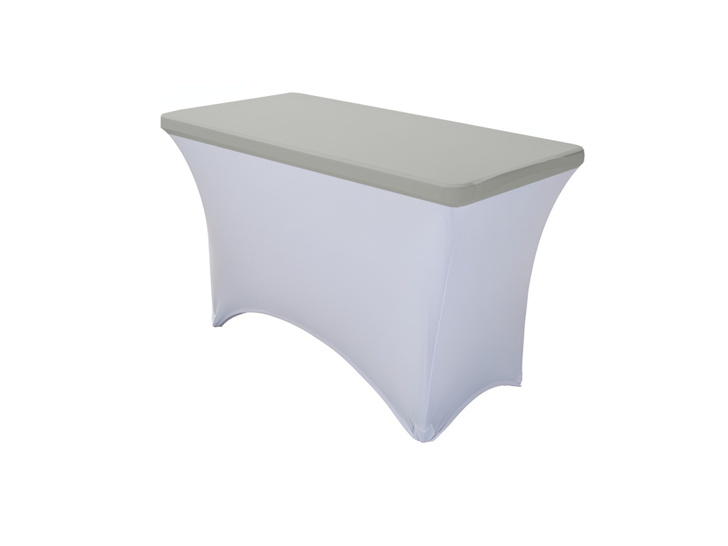 TENTino Elastická čepice STANDARD na desku skládacího stolu 122x60 cm VÍCE BAREV Barva ubrusu: SVĚTLE ŠEDÁ / SILVER