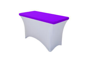 TENTino Elastická čepice STANDARD na desku skládacího stolu 122x60 cm VÍCE BAREV Barva ubrusu: FIALOVÁ / VIOLET