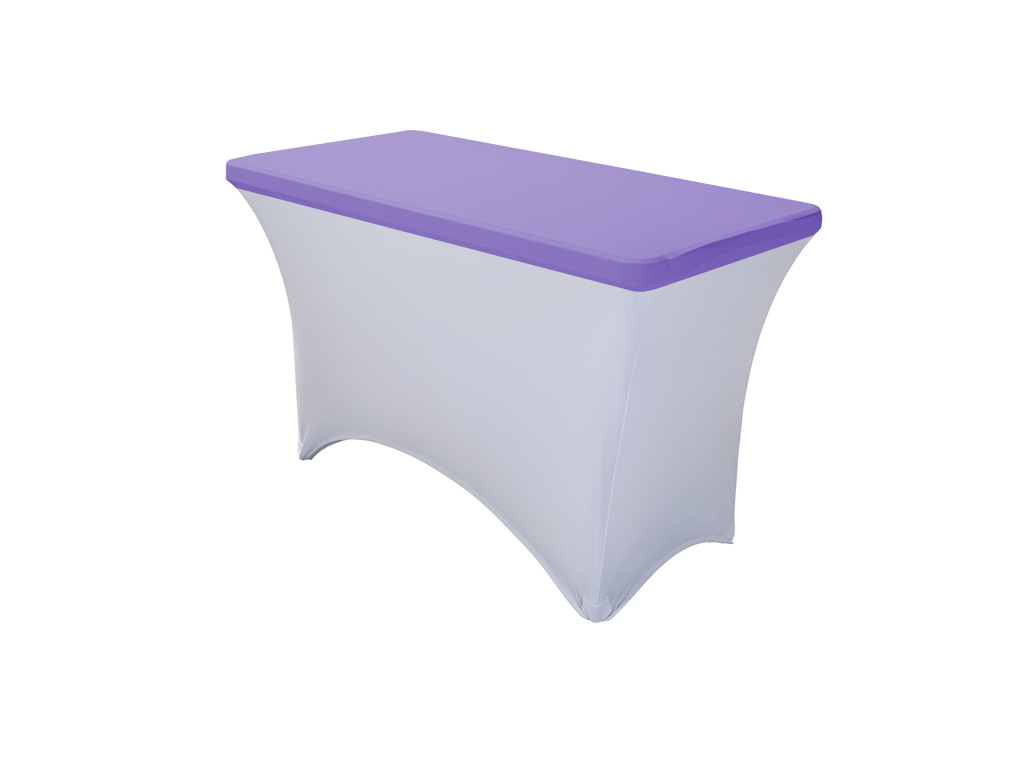 TENTino Elastická čepice STANDARD na desku skládacího stolu 122x60 cm VÍCE BAREV Barva ubrusu: LEVANDULOVÁ / LAVENDER