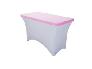 TENTino Elastická čepice STANDARD na desku skládacího stolu 122x60 cm VÍCE BAREV Barva ubrusu: SVĚTLE RŮŽOVÁ / PINK