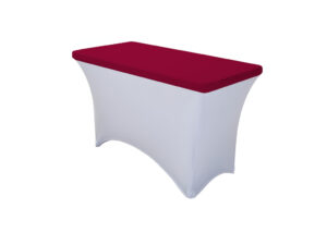 TENTino Elastická čepice STANDARD na desku skládacího stolu 122x60 cm VÍCE BAREV Barva ubrusu: VÍNOVÁ / CLARET