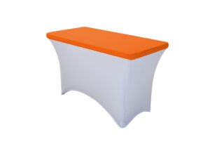 TENTino Elastická čepice STANDARD na desku skládacího stolu 122x60 cm VÍCE BAREV Barva ubrusu: ORANŽOVÁ / ORANGE