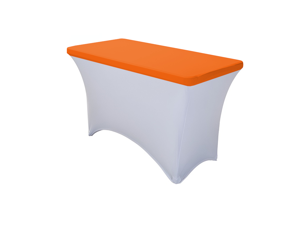 TENTino Elastická čepice STANDARD na desku skládacího stolu 122x60 cm VÍCE BAREV Barva ubrusu: ORANŽOVÁ / ORANGE