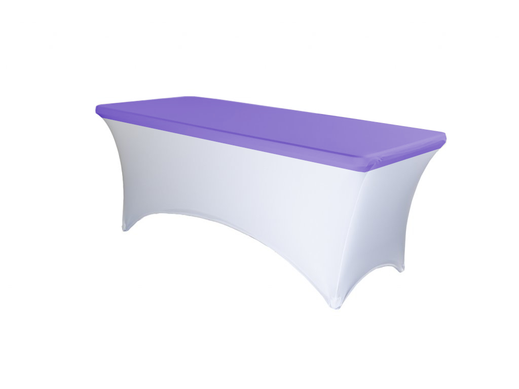 TENTino Elastická čepice STANDARD na desku skládacího stolu 152x76 cm VÍCE BAREV Barva ubrusu: LEVANDULOVÁ / LAVENDER