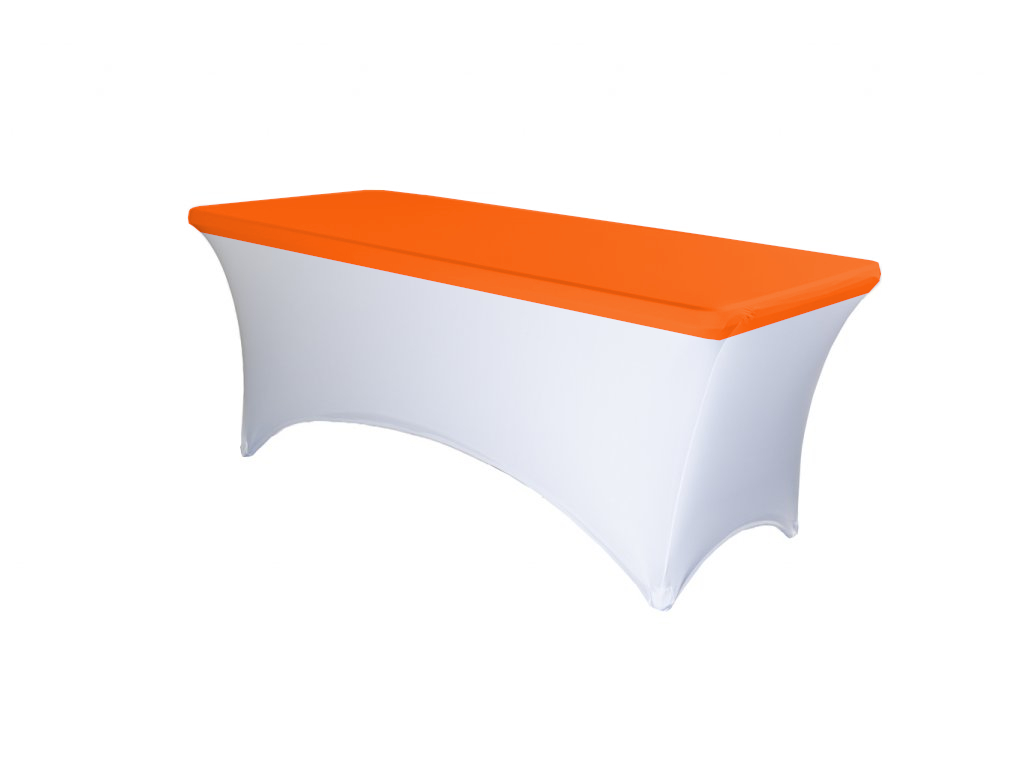 TENTino Elastická čepice STANDARD na desku skládacího stolu 152x76 cm VÍCE BAREV Barva ubrusu: ORANŽOVÁ / ORANGE