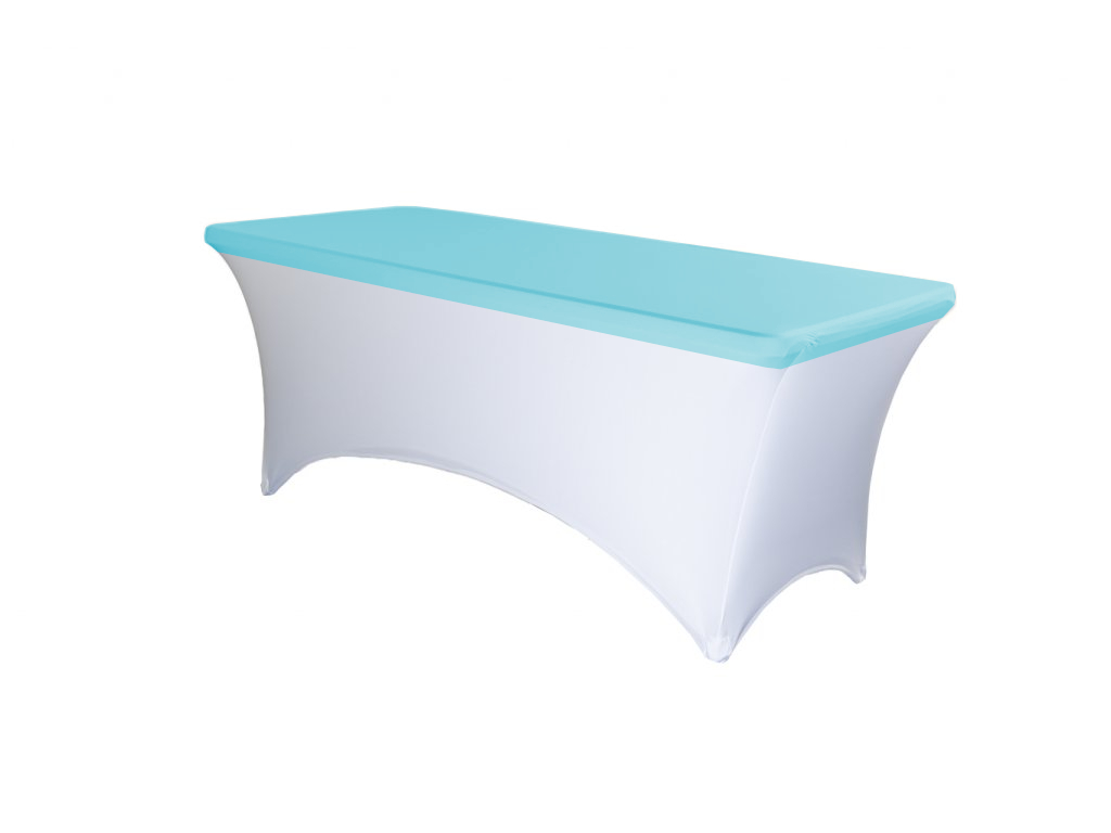 TENTino Elastická čepice STANDARD na desku skládacího stolu 152x76 cm VÍCE BAREV Barva ubrusu: SVĚTLE MODRÁ / SKY BLUE