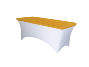 TENTino Elastická čepice STANDARD na desku skládacího stolu 152x76 cm VÍCE BAREV Barva ubrusu: ZLATÁ / GOLD
