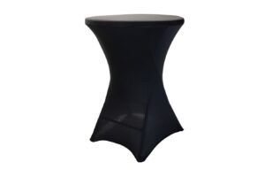 AKCE! Bistro stolek koktejlový 60 cm s ubrusem ZDARMA Barva ubrusu: ČERNÁ / BLACK