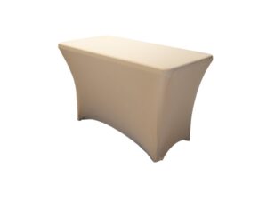 TENTino Elastický potah EXTREME na skládací stůl 120-122x60 cm VÍCE BAREV Barva ubrusu: ŠAMPAŇ / CHAMPAGNE