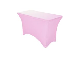 TENTino Elastický potah EXTREME na skládací stůl 120-122x60 cm VÍCE BAREV Barva ubrusu: SVĚTLE RŮŽOVÁ / PINK