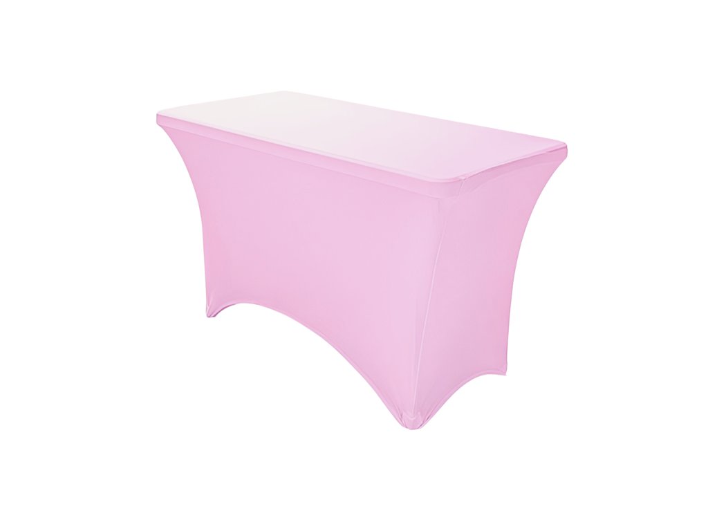 TENTino Elastický potah EXTREME na skládací stůl 120-122x60 cm VÍCE BAREV Barva ubrusu: SVĚTLE RŮŽOVÁ / PINK