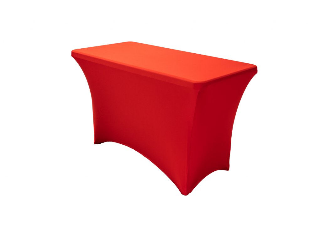 TENTino Elastický potah EXTREME na skládací stůl 120-122x60 cm VÍCE BAREV Barva ubrusu: ČERVENÁ / RED