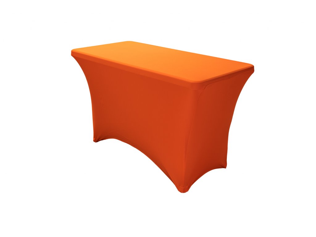 TENTino Elastický potah EXTREME na skládací stůl 120-122x60 cm VÍCE BAREV Barva ubrusu: ORANŽOVÁ / ORANGE