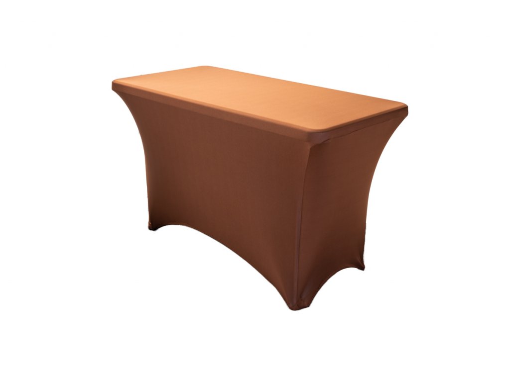 TENTino Elastický potah EXTREME na skládací stůl 120-122x60 cm VÍCE BAREV Barva ubrusu: ČOKOLÁDOVÁ HNĚDÁ / CHOCOLATE