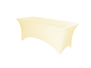 TENTino Elastický potah EXTREME na skládací stůl 150-152x76 cm VÍCE BAREV Barva ubrusu: KRÉMOVÁ / IVORY