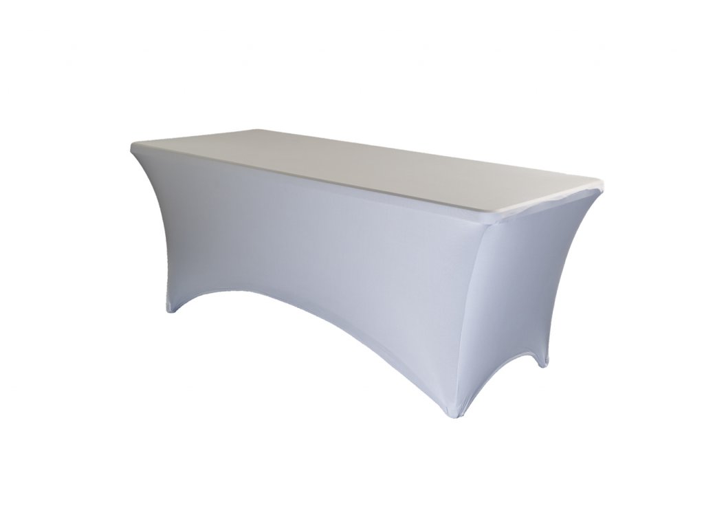 TENTino Elastický potah EXTREME na skládací stůl 150-152x76 cm VÍCE BAREV Barva ubrusu: SVĚTLE ŠEDÁ / SILVER