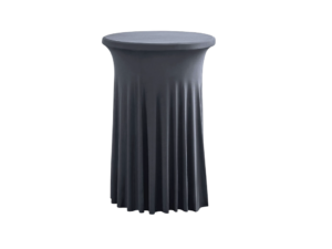 TENTino Elastický ubrus SKIRTING na koktejlový bistro stůl 80 cm VÍCE BAREV Barva ubrusu: TMAVĚ ŠEDÁ / ANTRACIT